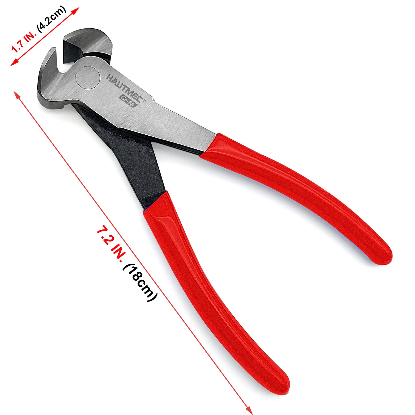 HAUTMEC End Cutting Pliers 7 Inch Nail Puller Pliers End Cutting Nippers for cutting or pulling nails and wires HT0158-CP
