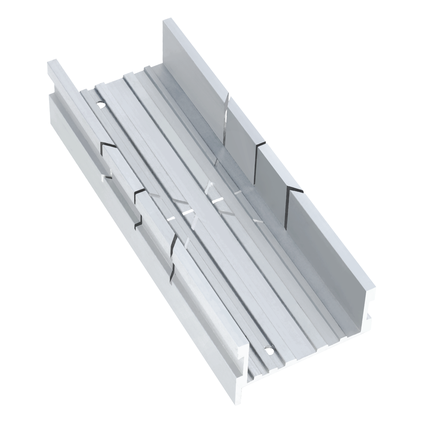 HAUTMEC Mini Miter Box, 5.3" Aluminum Alloy Mitre Block for Precision Cuts at 45°, 90°, 135° Angles, for Wood, Metal, Plastic, and Craft Projects – HT0417