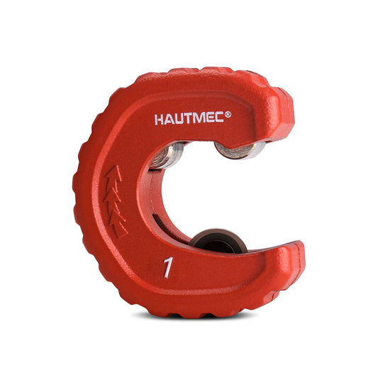 HAUTMEC Pro1 Inch Automatic Copper Tube Cutter - 1 in. Maximum Nominal Pipe Capacity (1-1/8 in. Outer Diameter), for Copper, Aluminum, Brass Tube and Thin-wall Conduit, HT0217-PL