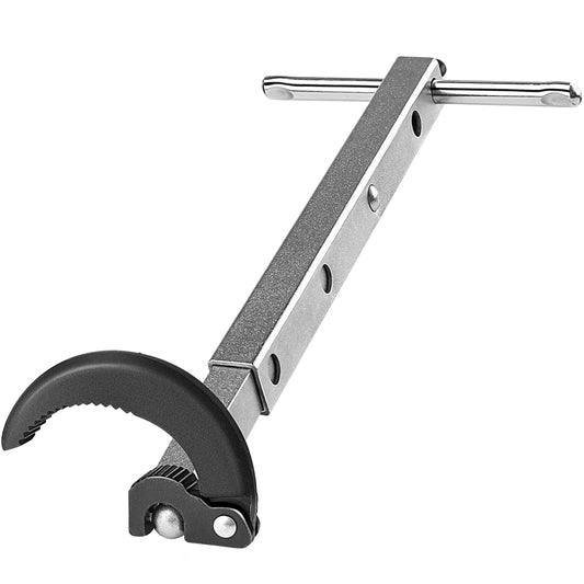 HAUTMEC Pro Telescoping Basin Wrench with 7/8" to 2-1/2" Jaw Capacity, 10" to 17" Extendable Handle, Steel Sink Faucet Remover, Tap Nut Spanner in Tight Spaces PL0027