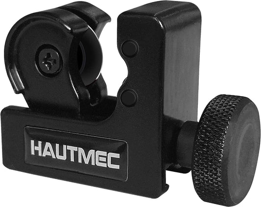 HAUTMEC Mini Tube Cutter Of Diameter from 1/8" to 5/8" OD (3-16mm), Heavy Duty Pipe Cutter for PVC, Copper, Aluminum, and Thin Stainless Steel Tube HT0131-TC