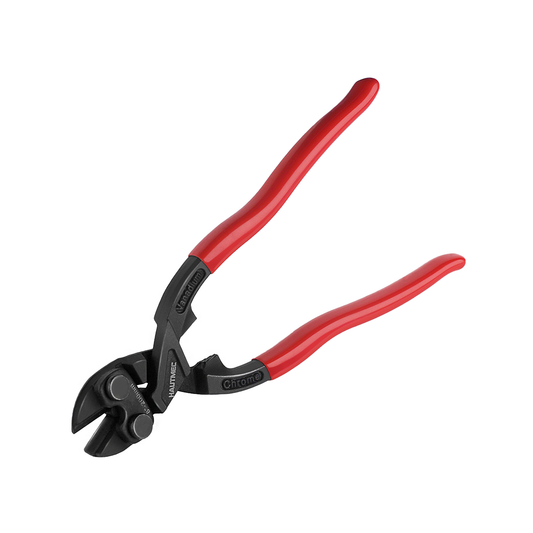 HAUTMEC 8 Inch Mini Bolt Cutters, High Leverage Diagonal Plier with 20° Angled Head, CRV Steel Nail Puller Pliers Tool for Pulling or Cutting Nails, Small Bolts and Wires, HT0468
