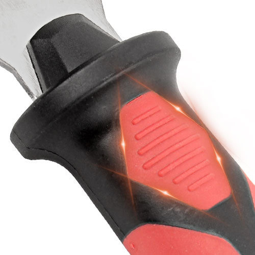 HAUTMEC 3pc Putty Knife Set, 1.25 in - 2 in - 3 in Paint Scraper, Flat Heavy Duty Stainless Steel Blade and Hammer End for Removing Wallpaper for Puttying Plaster, Cement HT0062