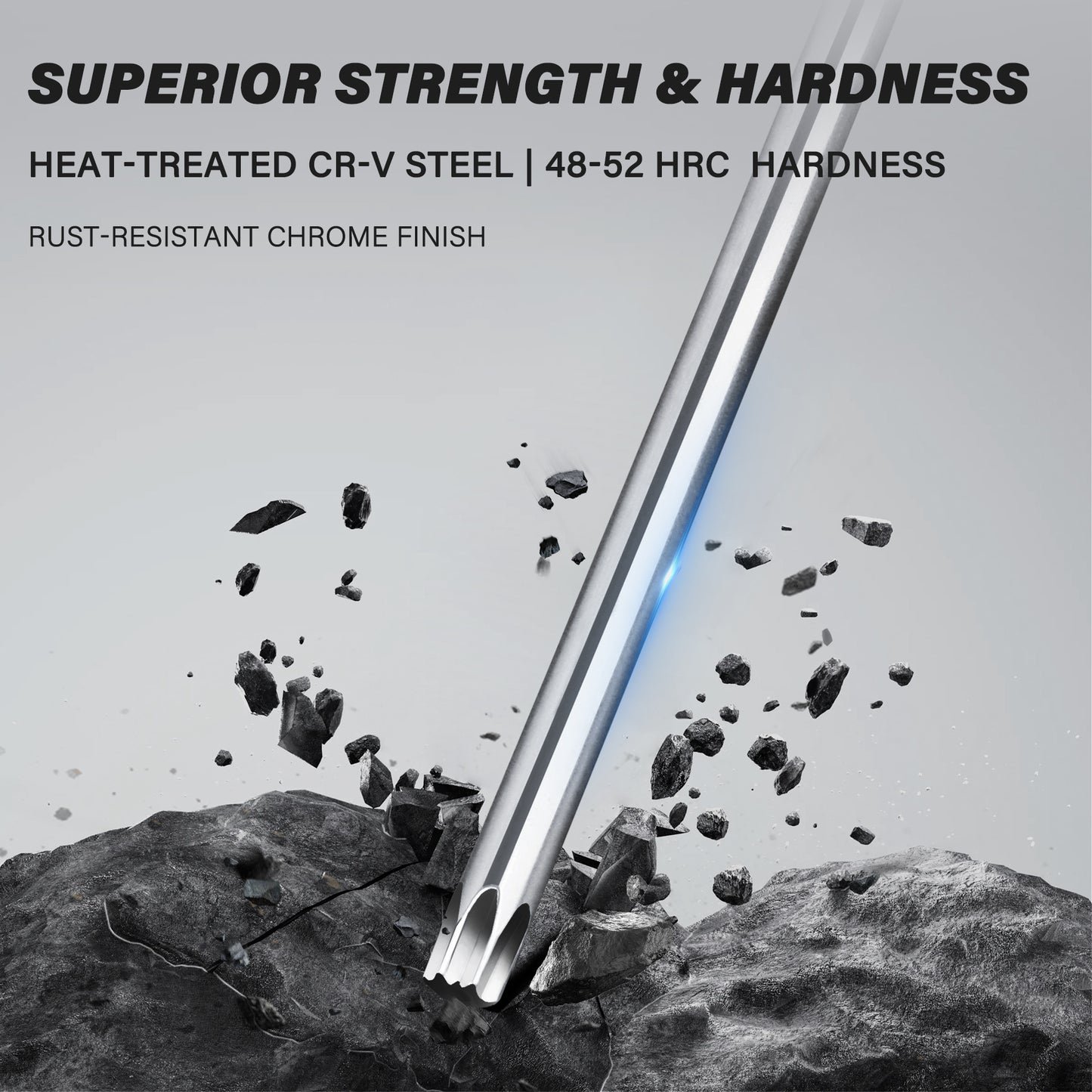 HAUTMEC Torx Allen Wrench Set, 9PCS Star Allen Key Set, T10-T50 Star Allan Wrench Sets with Visible Coding, CR-V Steel, Drilled Tips & Non-Slip Colorful Handles for Automotive, Bike, Furniture Repair HTHKH25042