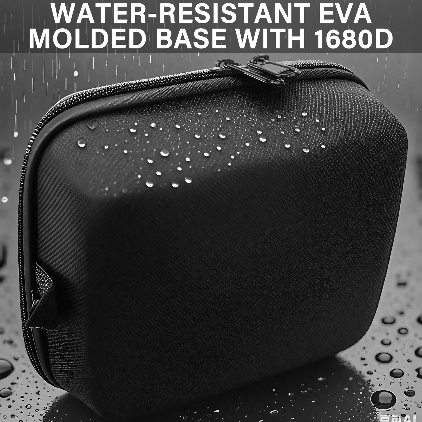 HAUTMEC Utility Tools Organizer Set, 2 Pcs Portable EVA Hard Storage Case with Clear Top Window, Double Zipper, Water-Resistant 1680D Material – HT0403