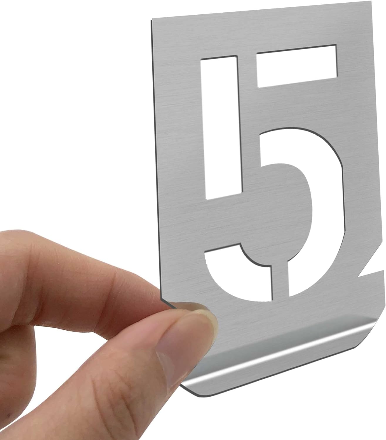 HAUTMEC Vintage Stainless Steel Numbers Stencils, 0 to 9 Stainless Steel Stencils & Holder, 1/2"(15mm) Numbers, Shop Stencil, Advertising Stencilling, Craft-Printing, Reusable HT0243