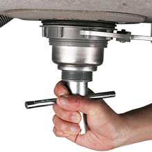 HAUTMEC Basket Strainer Wrench, Double Working End, Universal Sink Basket Strainer Wrench PL0029