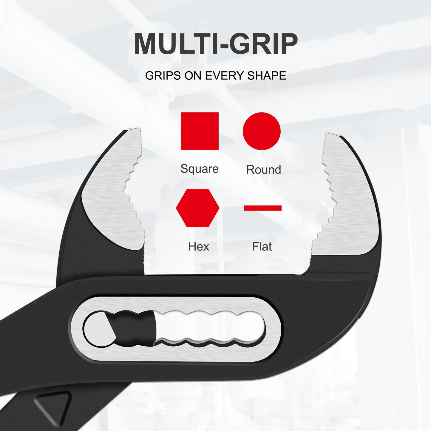 HAUTMEC Water Pump Pliers Set, Wider Opening,Groove Joint Pliers with Curved Jaw and Quick Adjustment Lock for Gripping,Repair,Nuts,Bolts, Pipe,12/10/7 Inch HT0323