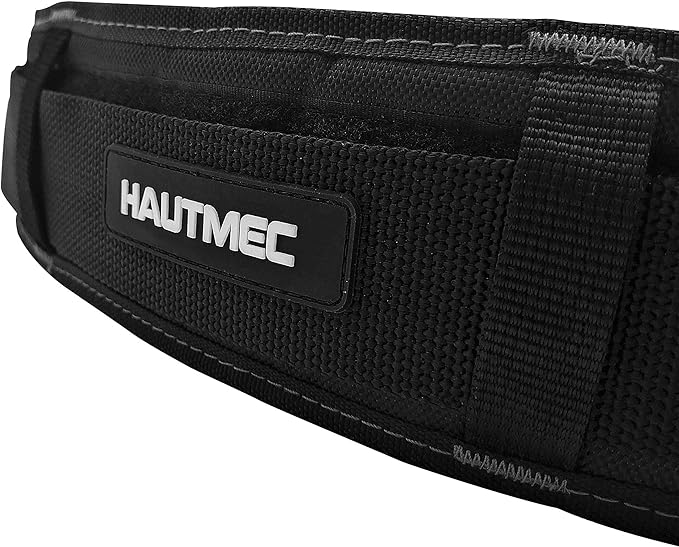 HAUTMEC 3.5 Inch Heavy-Duty Tool Belt, Adjustable Foam Padded Work Belt with 1680D Wear-Resistant Fabric for Waist Sizes 30-46", Compatible with Most Tool Pouches, Clips & Holders – HT0141