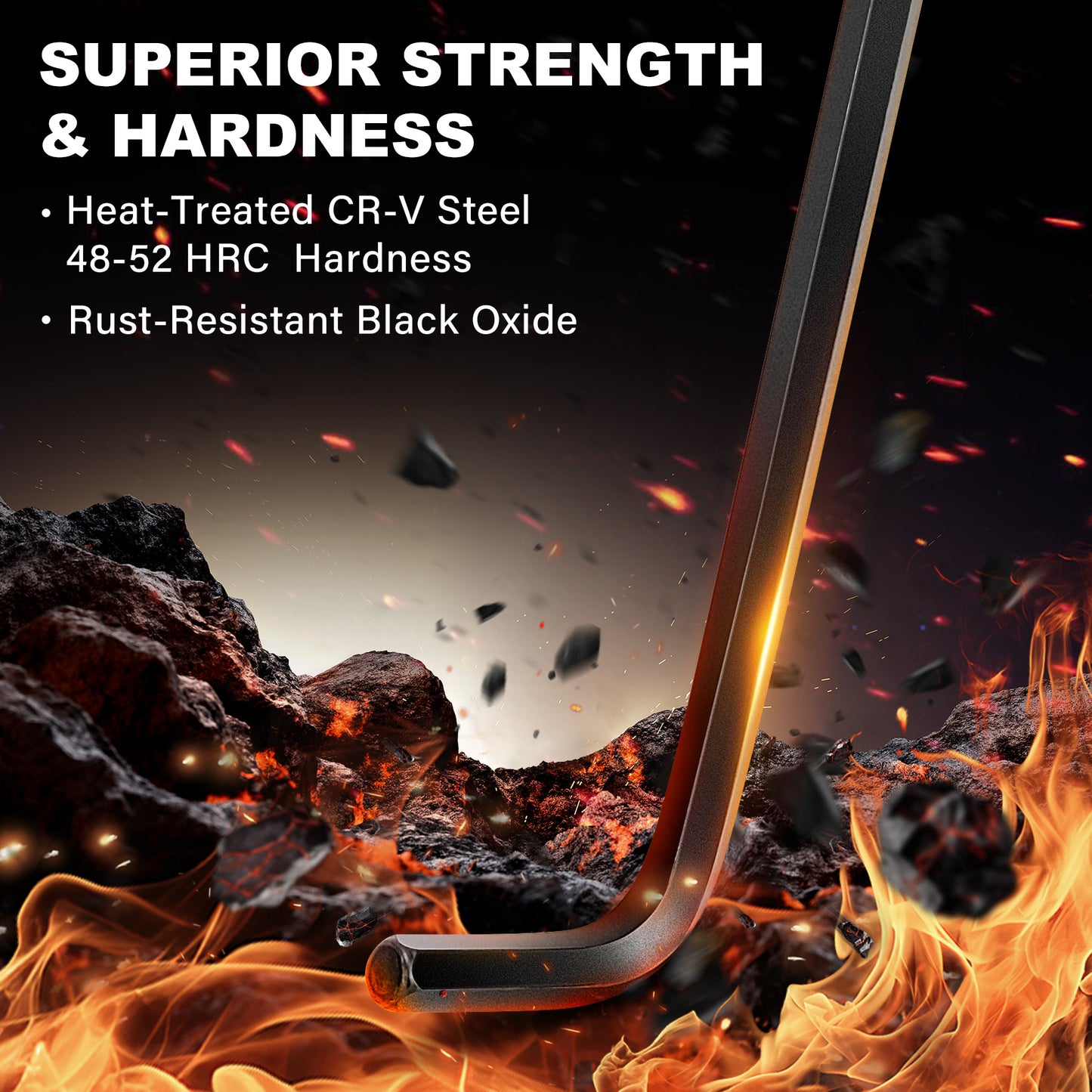 HAUTMEC 17PCS Folding Allen Wrench Set, Compact SAE & Metric Hex Key Set, Color-Coded Non-Slip Grip Allen Key Set, Heated Treated CR-V Steel Hex Wrench Sets, for Bike, Motorcycle & Machinery Repair HTHKH25041