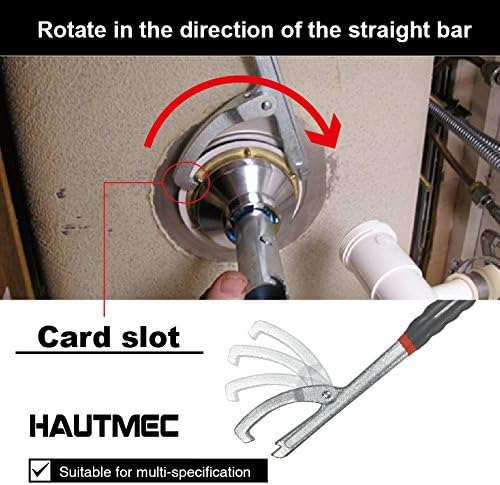 HAUTMEC Sink Strainer Lock Nut Wrench Sink Drain Wrench for Kitchen Sink Basket Strainer PL0038