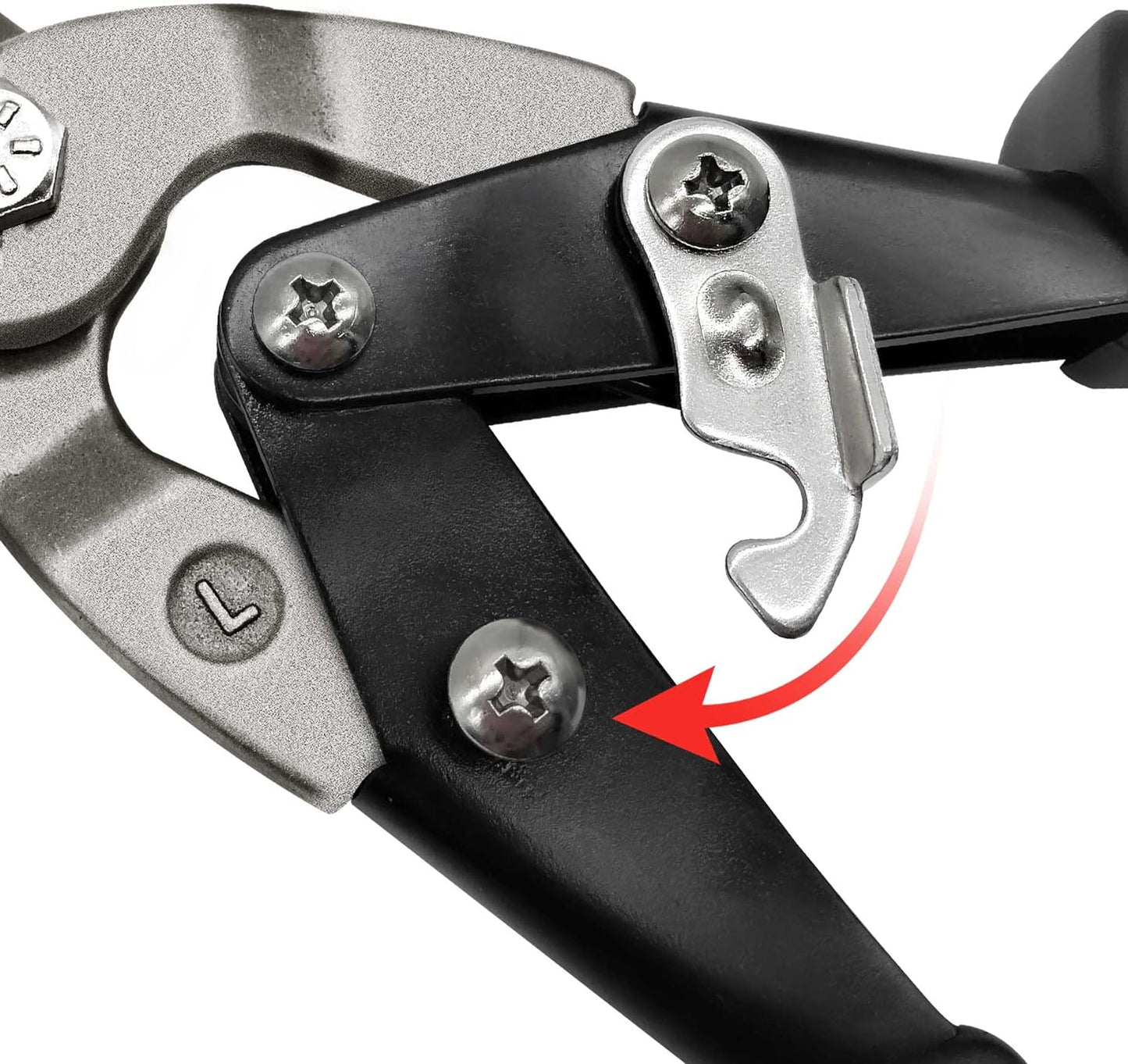 HAUTMEC 10 Inch Aviation Tin Snips Set - Left, Right and Straight Cut, 3 Pack Chrome Vanadium Steel HT0068-SN