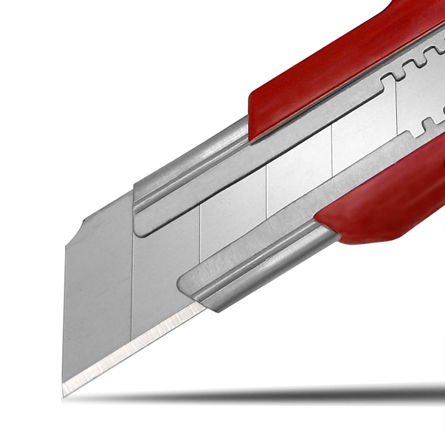 HAUTMEC 10PCS 25mm Utility Knife, Heavy Duty Auto-Lock, Retractable Box Cutter with 2pcs Spare Snap-off Sharp Blades HT0080-10PC
