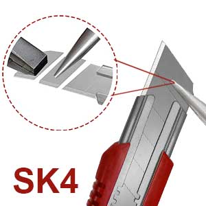 HAUTMEC 10PCS 25mm Utility Knife, Heavy Duty Auto-Lock, Retractable Box Cutter with 2pcs Spare Snap-off Sharp Blades HT0080-10PC