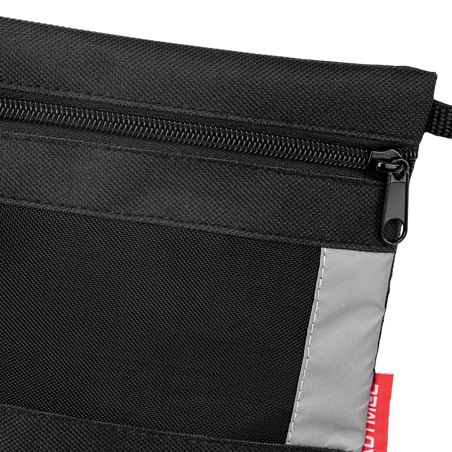 HAUTMEC Tool Pouches with Zipper & Mesh Window, 3 Pcs Small Tool Utility Bags with Carabiner for Tools, Travel, Accessories – HT0126