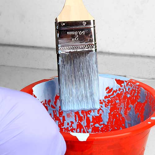 HAUTMEC Paint Brushes,4 Pk Treated Wood Handle Stain Paint Brush Set HT0029-PT
