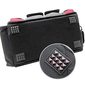 HAUTMEC 18.5 Inch Heavy-Duty Tool Bag, Open Top Tool Tote with 39 Pockets, Rotating Handle & Padded Shoulder Strap, Pro Electrician Tool Organizer Bag, Water-Resistant & Wear-Resistant – HT0178