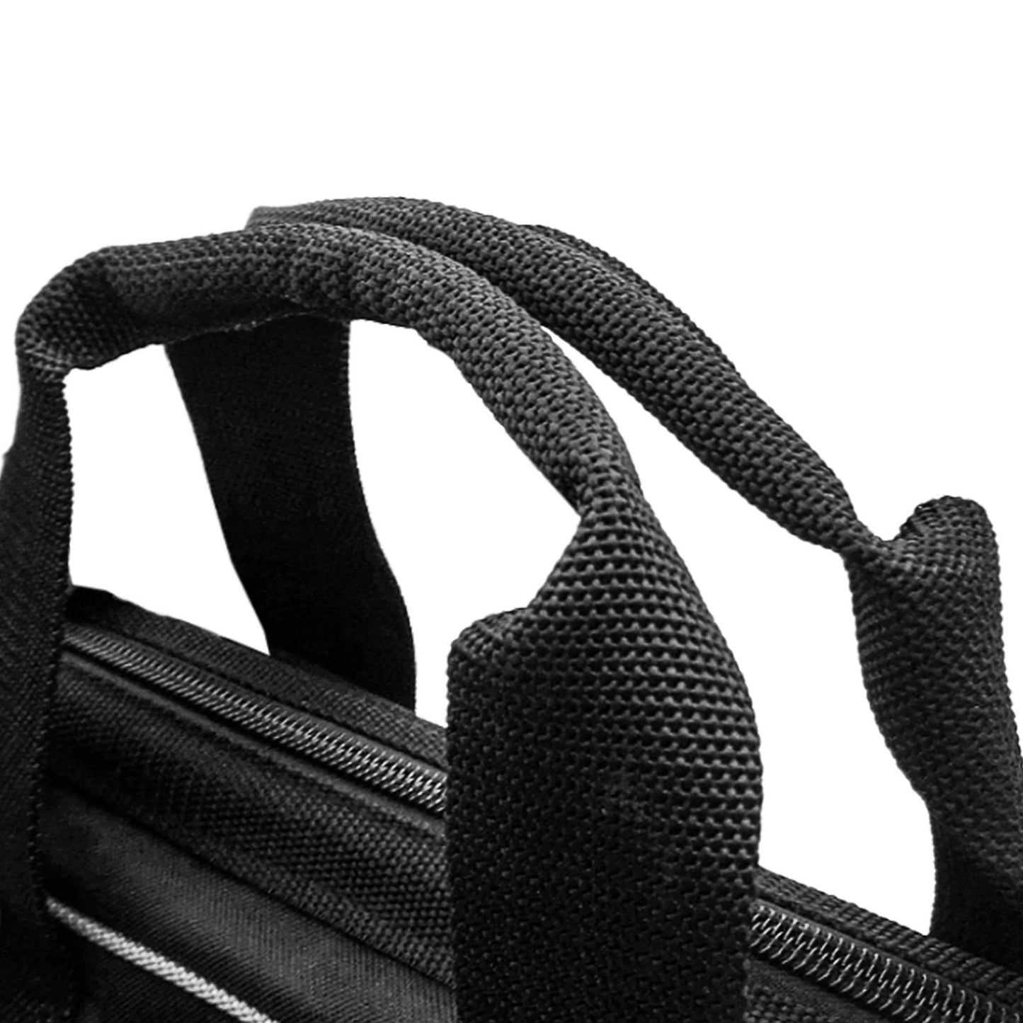 HAUTMEC Pro 16-inch Wide Mouth Tool Bag With 47 Pockets, Water-safe and Strengthened Base, Safety Reflective Straps for Tool Organization And Storage HT0183-TB