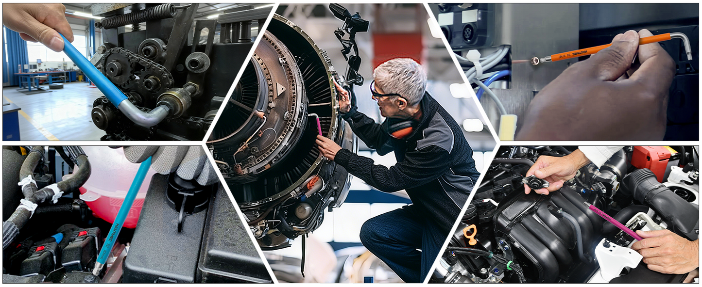 HAUTMEC Metric Allen Wrenches Sets with Ball End, 9PCS Extra Long Arm Hex Key Set, Heavy-Duty S2 Steel Pro Allen Key Set, 1.5-10mm, Color Coded Sleeve with Belt Loop Pouch for Professional Mechanics HTHKP25054