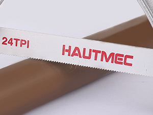 HAUTMEC Mini Hacksaw, 10" Compact Hacksaw with Cutting Guide Design, Tool-Free Blade Change, Compatible with 10"/12" Blades, Lightweight Hack Saw for Metal, PVC & Wood Cutting – HT0426