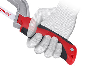 HAUTMEC Mini Hacksaw, Compact Hand Saw with 10" Bi-Metal HSS Blade, Lightweight Hack Saw for Metal Wood PVC, Especially Cuts In Tight Hard-Reach Spaces – HT0355