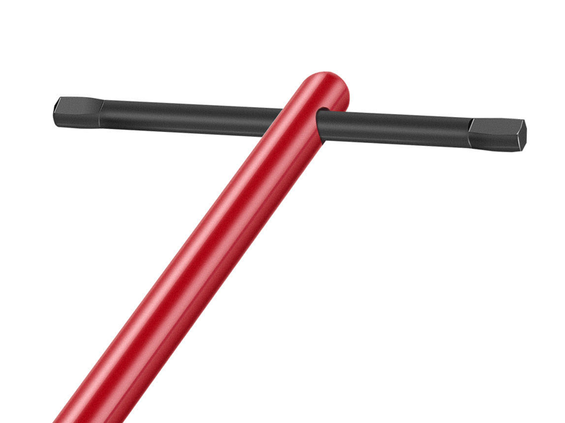 HAUTMEC 11-Inch Pro Basin Wrench Sink Faucet Wrench for Tight Spaces with Adjustable 3/8'' to 1-1/4'' Capacity Plumber Wrenches for Faucet Hex Nuts under Sink HT0261-PL(Red)