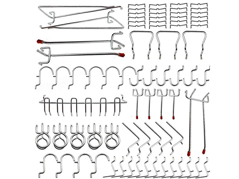 HAUTMEC 72-Inch Rolling Tool Chest with 51 PCS Pegboard Hooks & ETL-Certified Power Strip, Mobile Garage Workbench with 15 Drawers, 3 Upper Cabinets, Pegboard & Heavy-Duty Oak Work Surface HT0428-TC