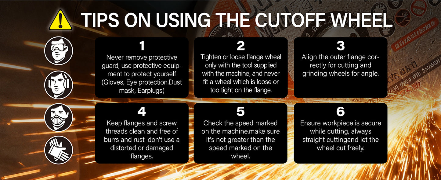 HAUTMEC Expert Grade Cut Off Wheels 9" x 5/64" x 7/8", 10 Pack Thin Grinding Disc for Cutting Metals/Iron Steel, General Purpose Cut Off Blade HTACH25044
