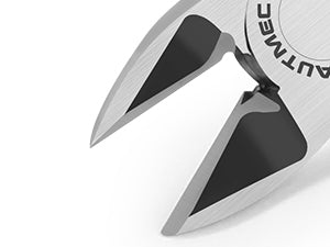 HAUTMEC 5" Precise Small Flush Cutting of Engineer Wire Cutter Plier 5PCS with Location Pin for Fine Shearing, Perfect for Circuit Board Cutting, Electronic Components, HT0327-5PC