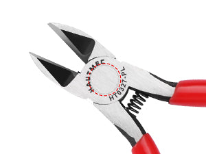 HAUTMEC 5" Precise Small Flush Cutting of Engineer Wire Cutter Plier 5PCS with Location Pin for Fine Shearing, Perfect for Circuit Board Cutting, Electronic Components, HT0327-5PC