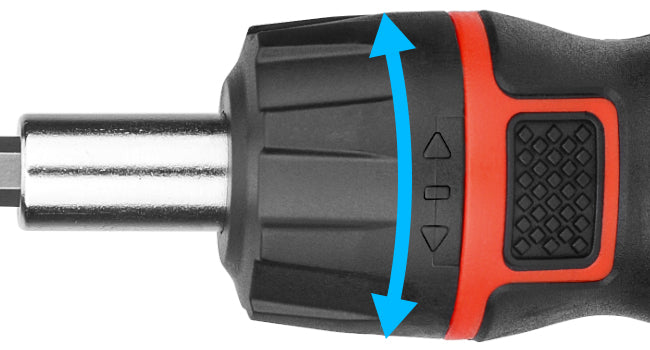HAUTMEC 6-in-1 Stubby Ratcheting Screwdriver Set, Multi Screwdriver Tool All in One, Ratchet Screwdriver Set with Multi Bit Screw Driver, Chrome Vanadium Steel Shaft, 3PCS Phillips and 3PCS Slotted,HT0385