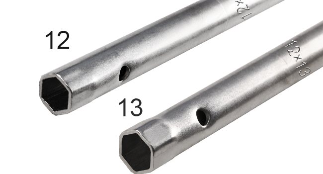 HAUTMEC 3 PCS Tubular Box Spanner Wrench Set With Tommy Bar, Dual-Ended Socket Wrench, Plumber Repair Metric Plumbers Wrench for Water Nut Tap Installation - 8/9mm, 10/11mm, 12/13mm, HT0397