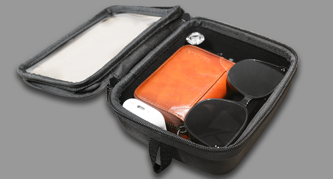 HAUTMEC Utility Tools Organizer Set, 2 Pcs Portable EVA Hard Storage Case with Clear Top Window, Double Zipper, Water-Resistant 1680D Material – HT0403
