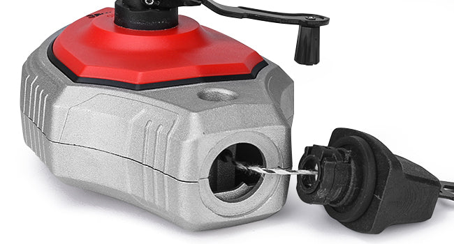HAUTMEC Chalk Line, 30m/100ft Chalk Line Tool with Red Chalk, 6:1 Gear Ratio Reel, Chalk Box for Carpenters and Builders, HT0358
