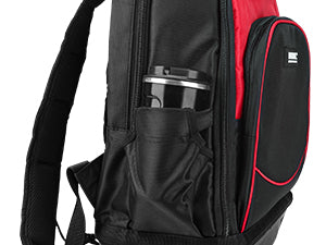 HAUTMEC Heavy-Duty Tool Backpack, 1680D Pro Backpack Tool Bag with Padded Laptop Compartment, 22 Pockets & Molded Waterproof Base for Electricians, Contractors, and Technicians – HT0285