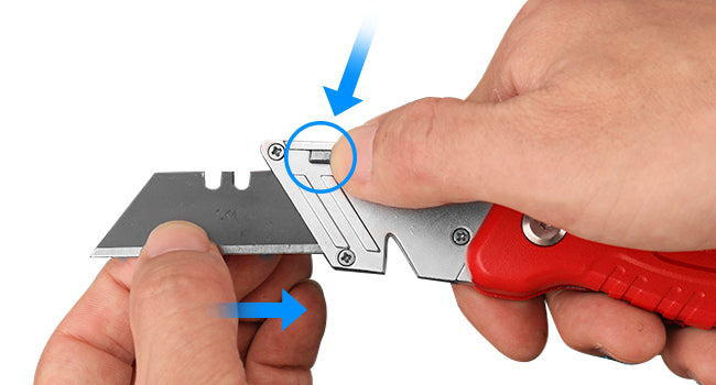 HAUTMEC Folding Utility Knife with Screwdriver, Heavy-Duty Aluminum Box Cutter with Quick-Change Blade, Wire Stripper, Blade Storage & Safety Lock, Multitool Work Knife for DIY & Jobsite - HT0294