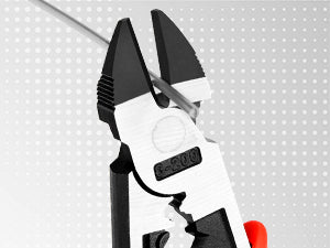 HAUTMEC 8" Wire Cutters,Pro-High Leverage Diagonal Pliers,4 in 1 Multifunction Heavy Duty Side Cutter HT0272-PL