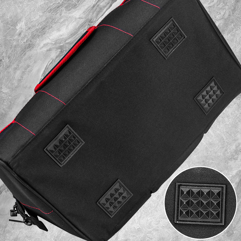 HAUTMEC 2-Piece Rolling Tool Bag Set, 15” Heavy-Duty Tool Bag with Wheels & 15" Wide Mouth Utility Bag, 1680D Water-Resistant Durable Tool Storage – HT0288