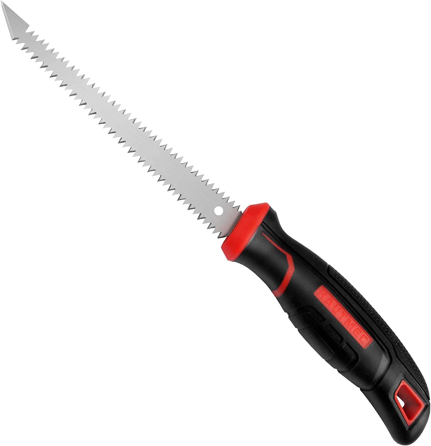 HAUTMEC 6-Inch Drywall/JabJab Saw with Soft Grip Handle and Sharp Tip, Double Edge Hand Saw for Wallboard, Drywall, Plywood, Plastic Cutting, Trimming, Gardening and Pruning HT0028-SA
