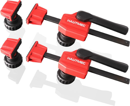 HAUTMEC Quick-Change Clamping Elements, Adjustable Desktop Bar Clamps, Bench Dog Clamps for Woodworking HT0276-CL