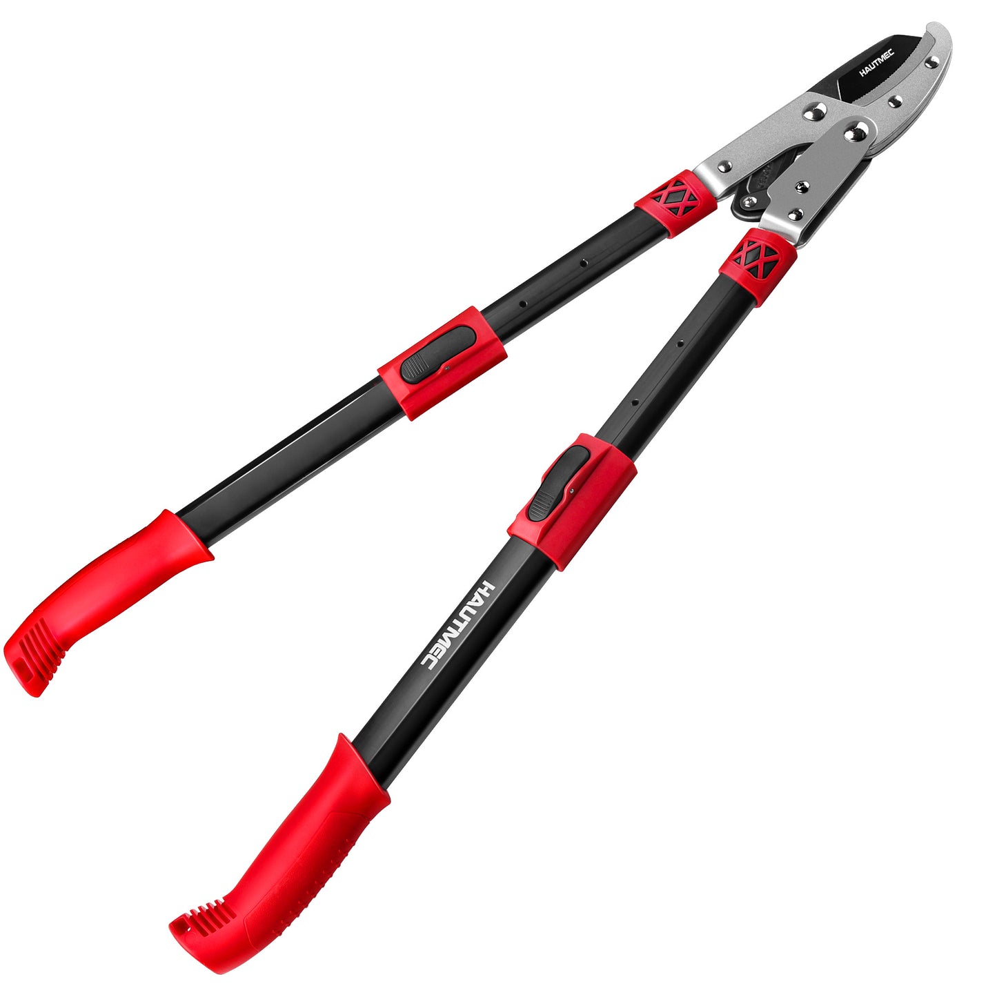 HAUTMEC Anvil Loppers for Tree Trimming Heavy Duty, Extendable 27-37'' Garden Bypass Loppers with Compound Action System, 2" Cutting Capacity, Labor-Saving Tree Trimmer for Yard, Lawn Branch Cutter HT0149