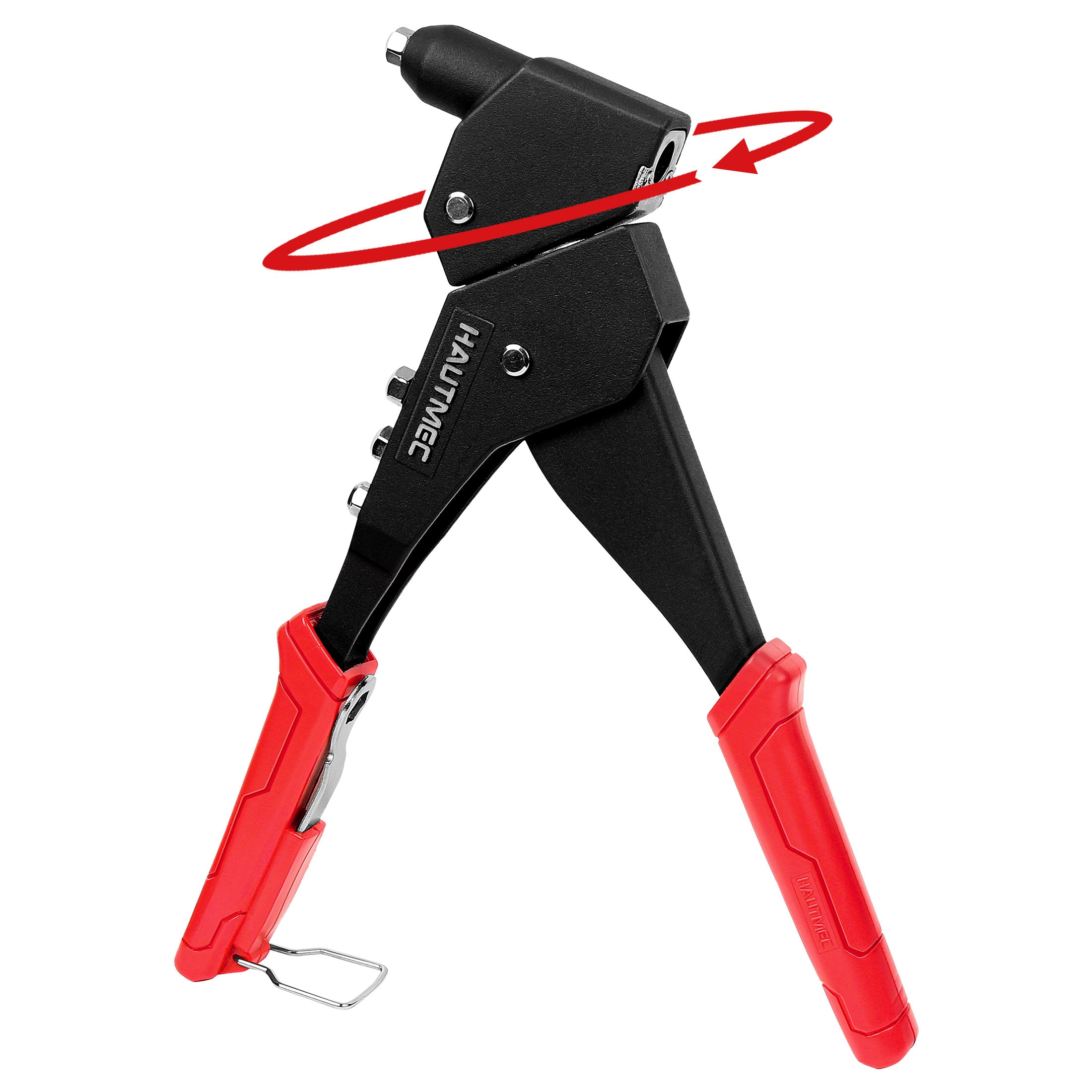 HAUTMEC Pop Rivet Gun,360° Swivel Head Hand Rivet Tool with 4 Manual I ...