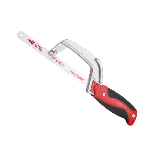 HAUTMEC Mini Hacksaw – Compact Hand Hack Saw Metal Frame With Bimetal HSS Blade HT0035-PL