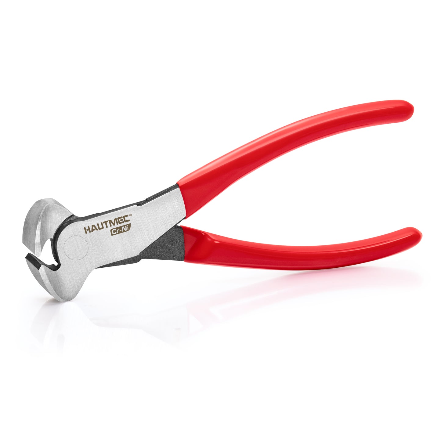 HAUTMEC 7 Inch Nail Puller Pliers Tool, CR-Ni Steel End Cutting Pliers with Non-Slip Grip, Nail Remover Tool with Polished Finish, End Cutting Nippers Tool for Pulling Nails and Wires HT0158-CP