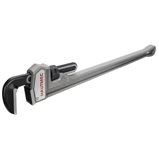 HAUTMEC 36 Inch Aluminum Straight Pipe Wrench, Heavy Duty Adjustable Plumbing Wrench, 4" Jaw Capacity, for Pipes, Tees, Ball Valves and Other Objects HT0188-PW