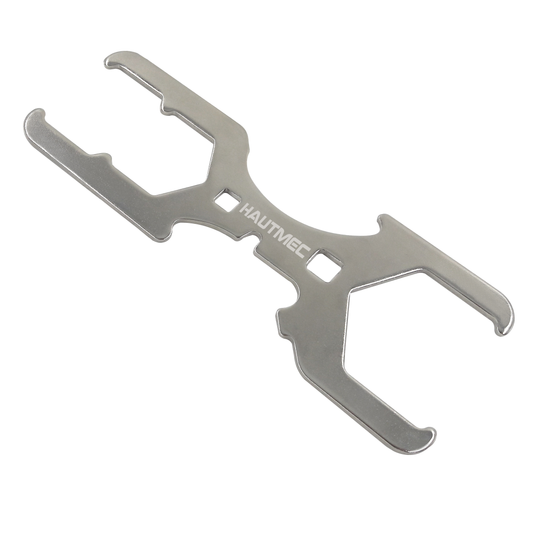 HAUTMEC 3 Way Plumber's Sink Strainer Wrench, Fits 1-3/4 inch., 2 inch. and 2-1/2 inch. Nuts， Multifunction Plumbing Wrench PL0037