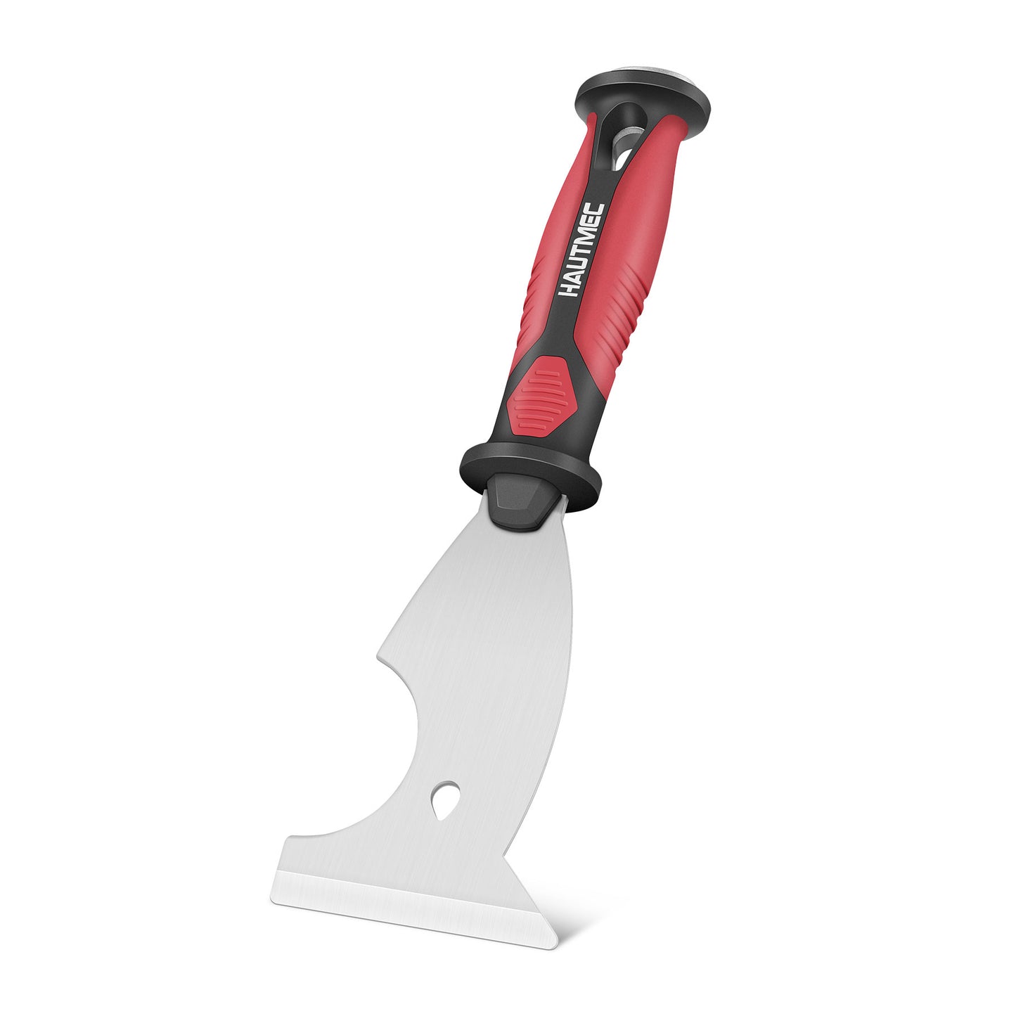 HAUTMEC Professional 8-in-1 Painter's Tool，3-Inch Drywall Paint Scraper Putty Knife, Heavy Duty Stainless Steel Blade and Hammer End, Multi-Tool for Removing Wallpaper HT0049-PT