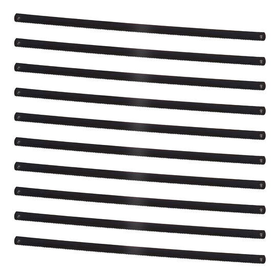HAUTMEC Professional Bi-Metal Steel Mini/Junior Hacksaw Blades 6 inch, High Speed Steel Grounded Medium Teeth, Pack of 10, HT0150-CT