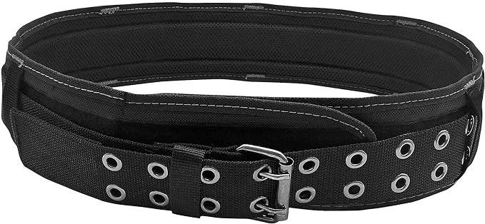 HAUTMEC Heavy-Duty Foam Padded Adjustable Tool Work Belt, Holds Most Pouches, Clips & Tool Holders HT0141-TB