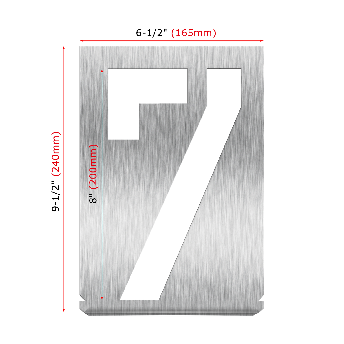 HAUTMEC Vintage Stainless Steel Numbers Stencils, 0 to 9 Stainless Steel Stencils & Holder, 8"(200mm) Numbers, Shop Stencil, Advertising Stencilling, Craft-Printing, Reusable HT0396
